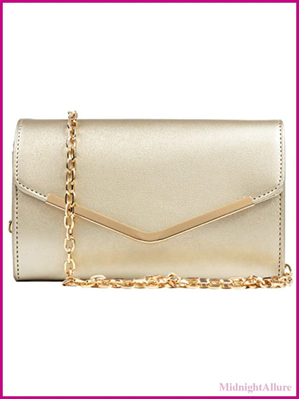 Envelope Clutch Evening Bag Detachable Chain Women Handbag Wedding Purse